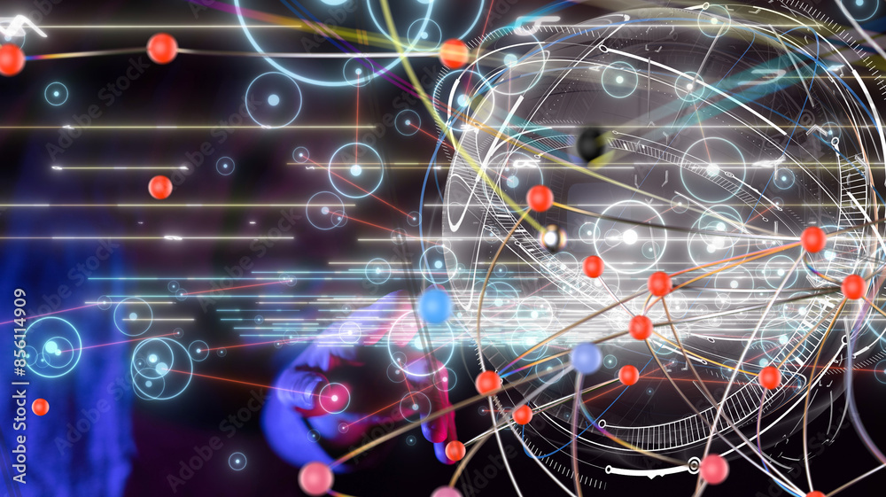 Fototapeta premium conference Digital Network and data concept 3d - 3d