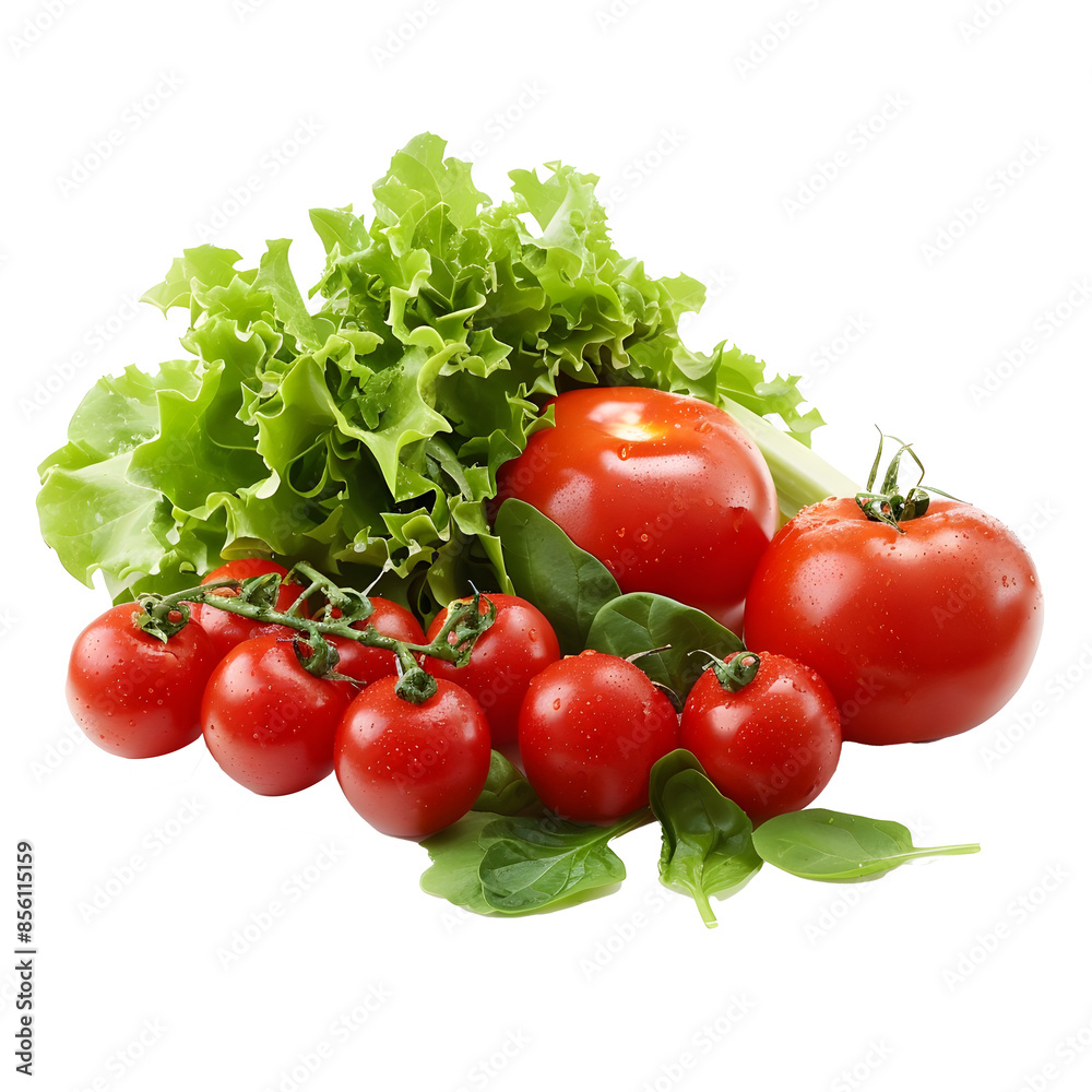 fresh lettuce and tomatoes isolated png transparent background fresh lettuce and tomatoes isolated png transparent background