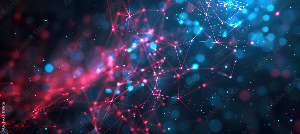Obraz premium Technology tech computing background wallpaper backdrop. Electrical signals, abstract composition, connectivity