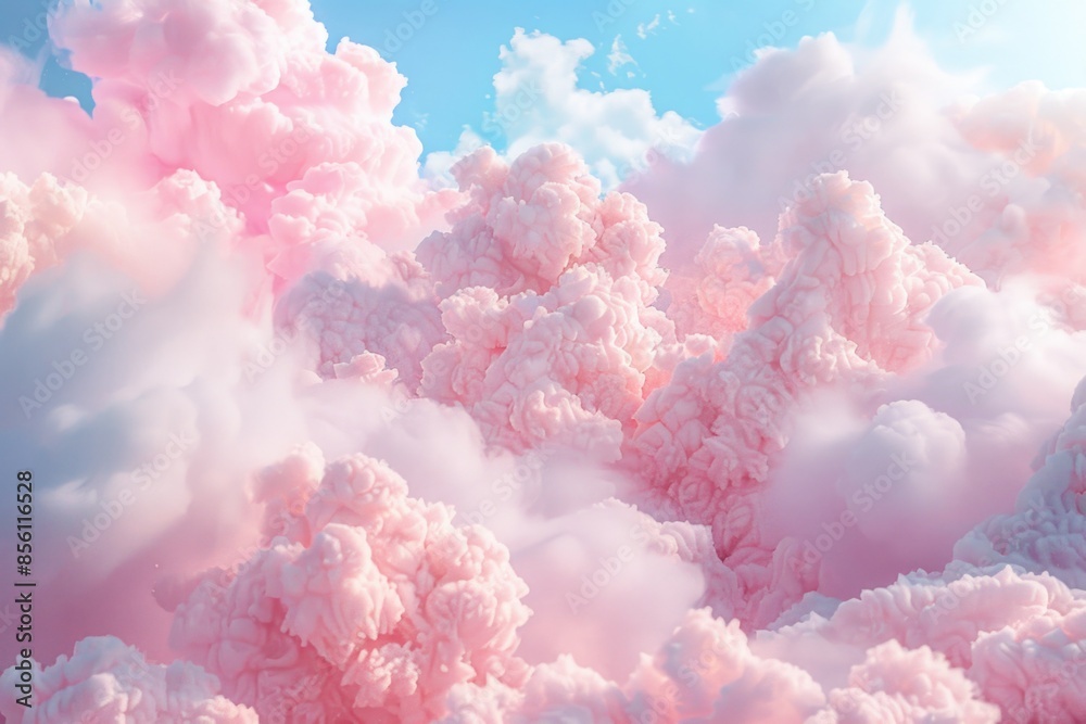 A pink and white cloudy sky with many clouds A pink and white cloudy sky with many clouds
