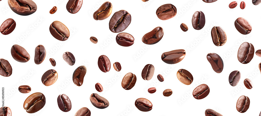 Roasted coffee bean pattern background wallpaper backdrop. Fresh, caffeine, illustration, white, cream, brown colors, brew, brewing process Roasted coffee bean pattern background wallpaper backdrop. Fresh, caffeine, illustration, white, cream, brown colors, brew, brewing process
