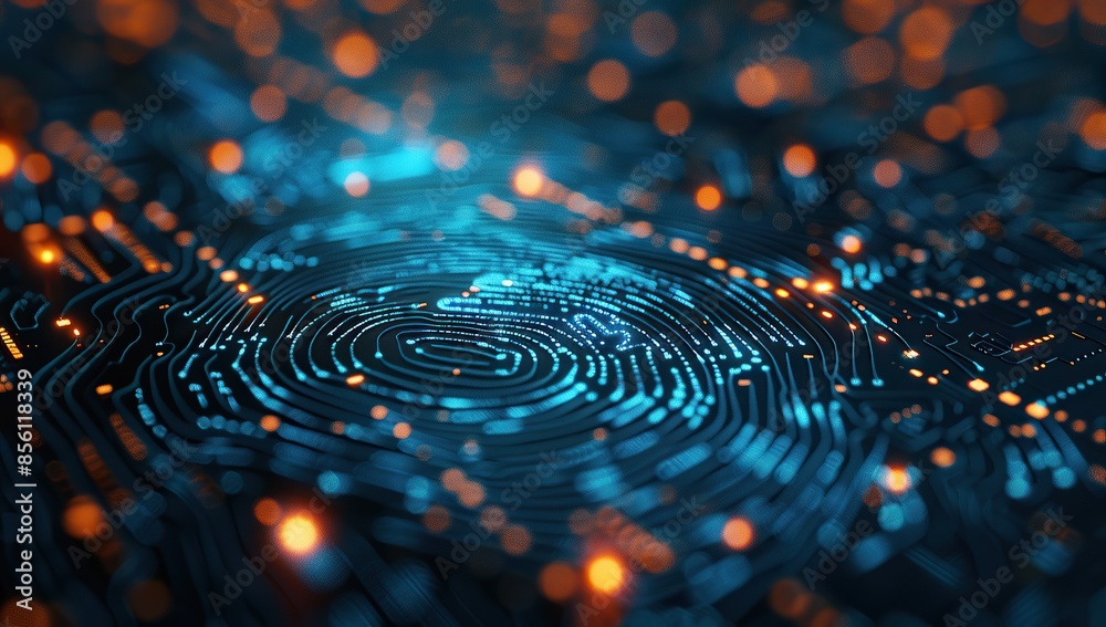 Digital Fingerprint Abstract Digital Fingerprint Abstract