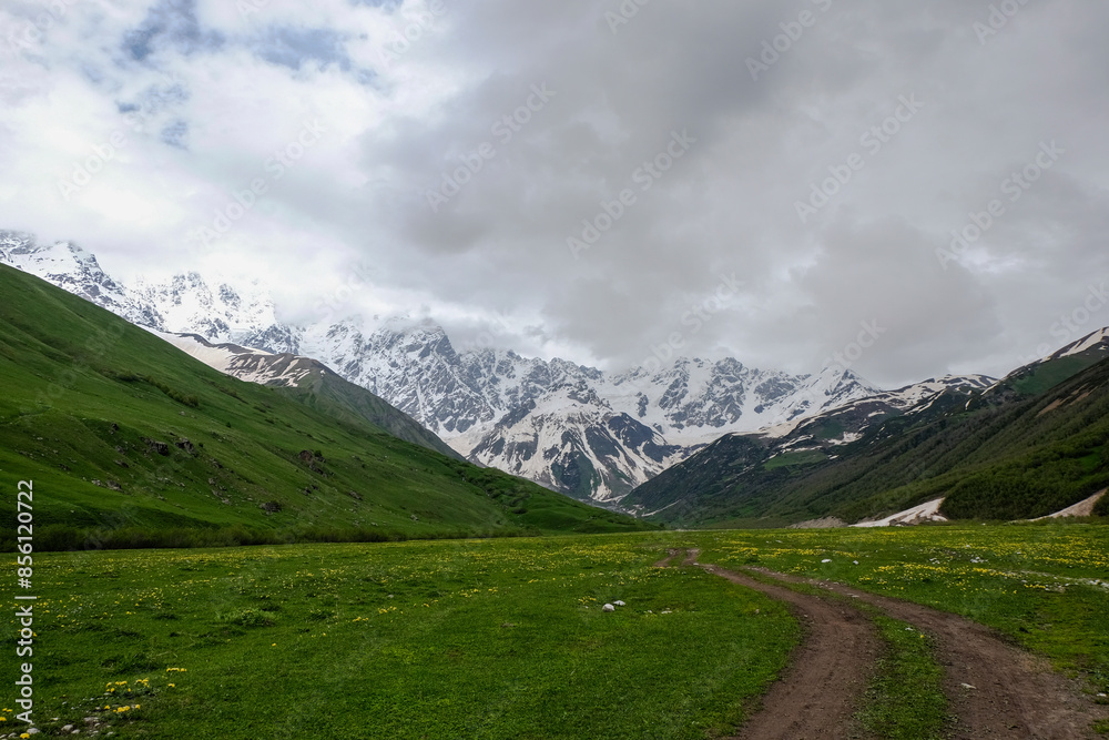 mountain road in the mountains