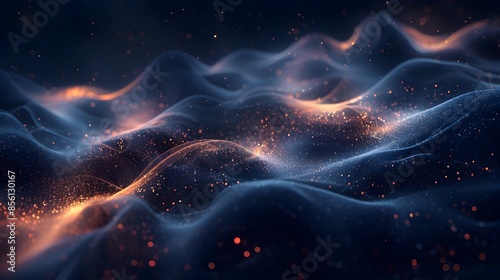 Mesmerizing Cosmic Energy Waves in Dynamic Digital © pkproject