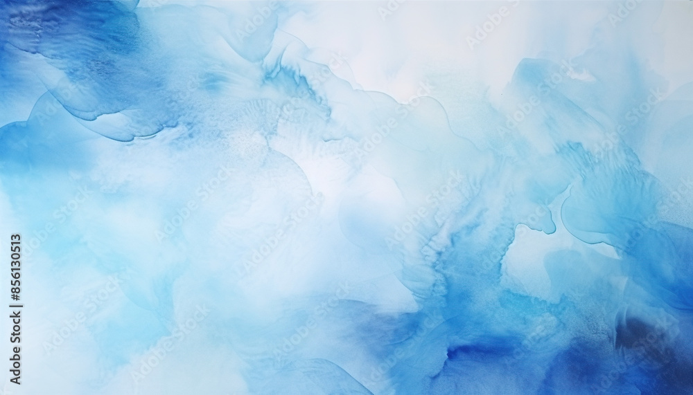 Abstract water red blue cyan watercolor painting background wallpaper backdrop. Flow, expressive art paint, copy space, brush strokes, vivid bright colors