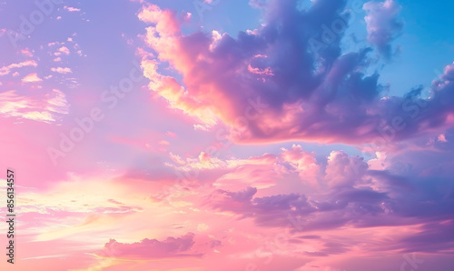 the vast sky and beautiful atmosphere