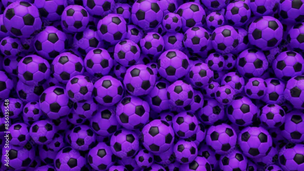 Soccer Balls Animation Background 4