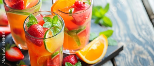 Fresh Summer Fruit Infused Water