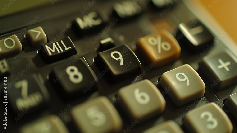 Financial Planning Essentials: Close-Up of Calculator with Numbers Displayed for Moving Expenses Calculation Financial Planning Essentials: Close-Up of Calculator with Numbers Displayed for Moving Expenses Calculation