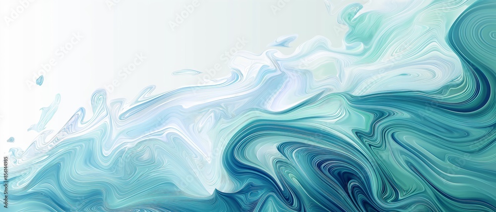 A blue wave with white splashes. Abstract water ocean wave, aqua and teal texture. Water wave web banner Graphic Resource as background. Backdrop for copy space text A blue wave with white splashes. Abstract water ocean wave, aqua and teal texture. Water wave web banner Graphic Resource as background. Backdrop for copy space text