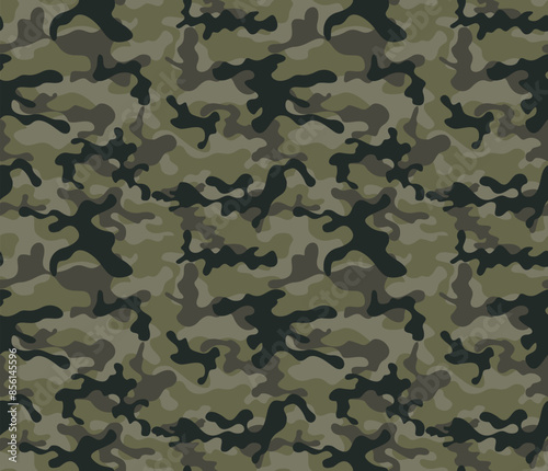 
army camouflage seamless pattern vector background forest texture, hunting print