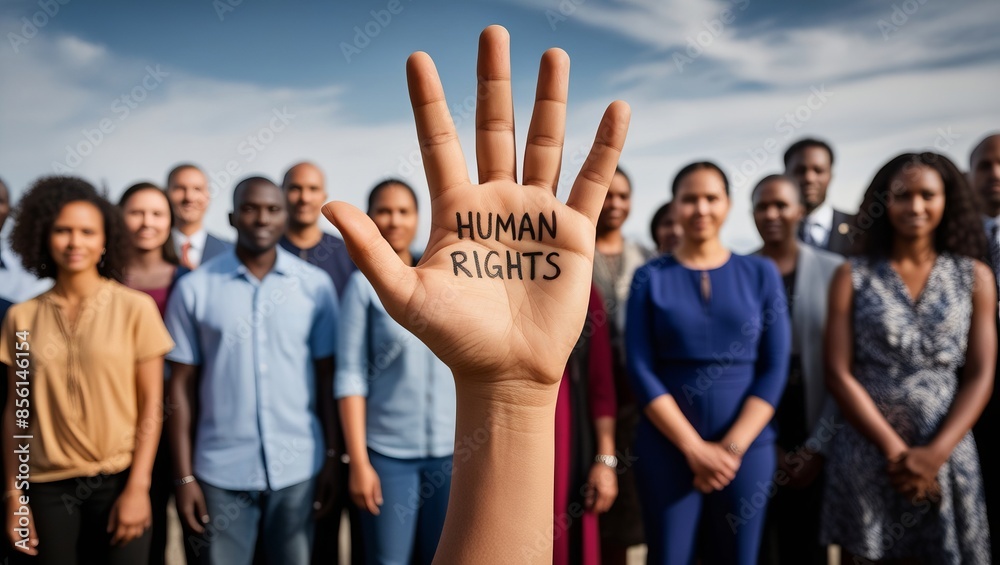 Diverse group advocating for human rights. Anti racism in the USA. Human rights, freedom and justice. Diverse group advocating for human rights. Anti racism in the USA. Human rights, freedom and justice.
