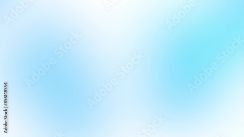Abstract gradient background with slowly flickering light blue and turquoise colors on white. Seamless loop cycle animation that can repeat endlessly