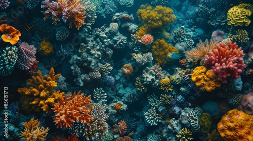 Wallpaper Mural Vibrant Coral Reef Underwater Torontodigital.ca