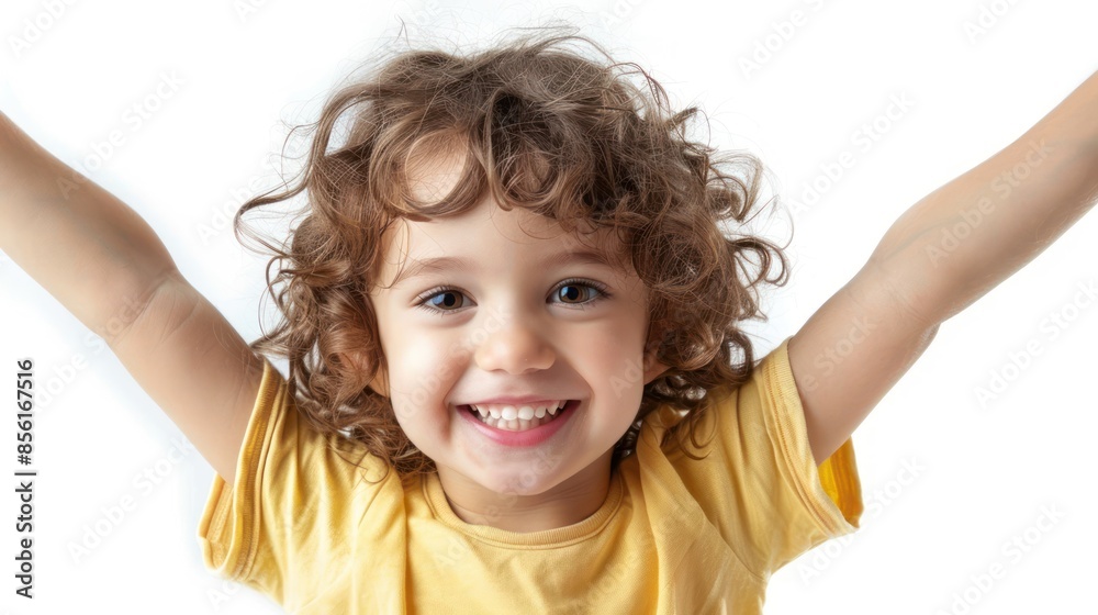 A playful child with a mischievous grin, embodying the spirit of youthful spontaneity. isolated white background A playful child with a mischievous grin, embodying the spirit of youthful spontaneity. isolated white background