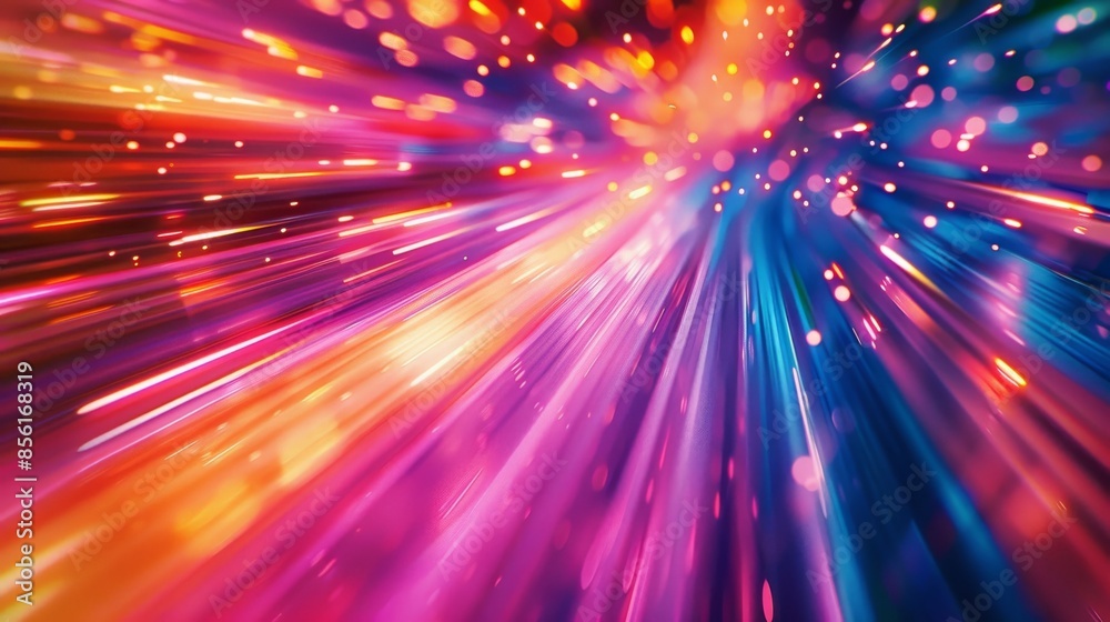 Abstract Light Streaks and Bokeh Background Abstract Light Streaks and Bokeh Background