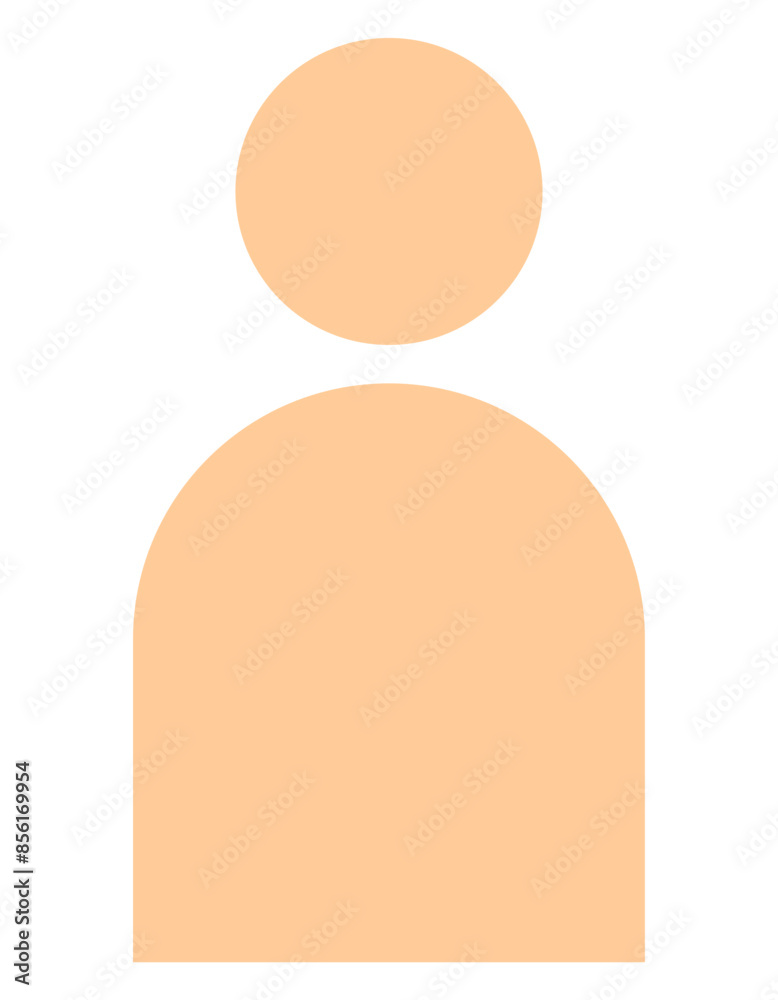 User icon in flat style User icon in flat style
