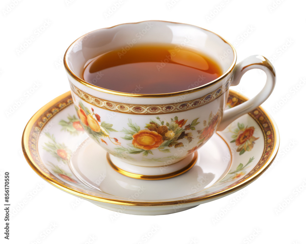 cup of tea on a saucer
