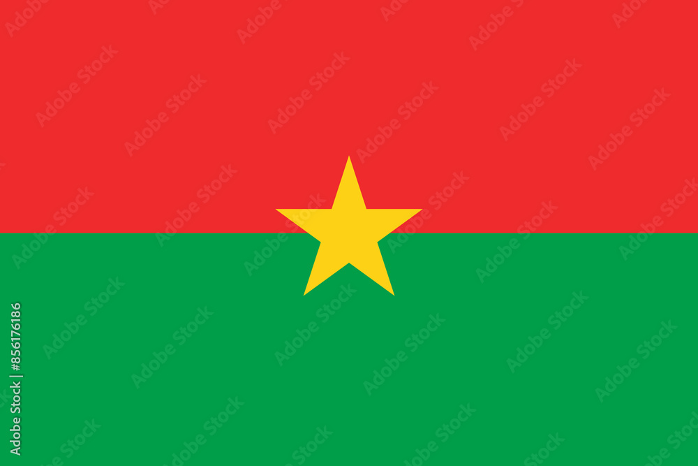 flag of Burkina Faso, official state symbol flag of Burkina Faso, official state symbol