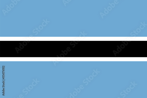 flag of Botswana, official state symbol photo