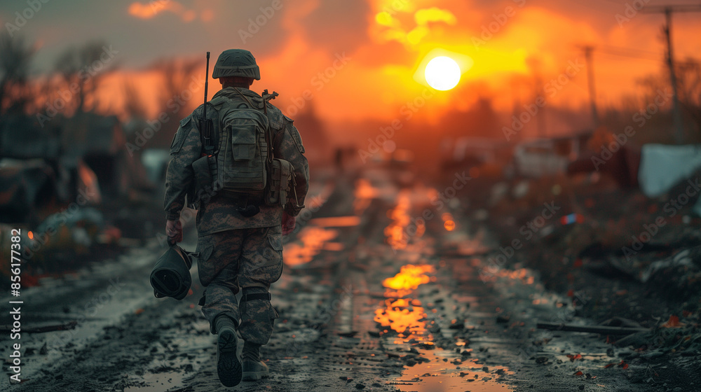 Homeless Veteran American, AI-generated Homeless Veteran American, AI-generated