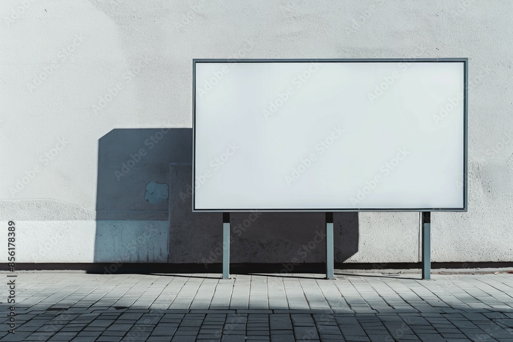 billboard with a white screen mock up billboard with a white screen mock up