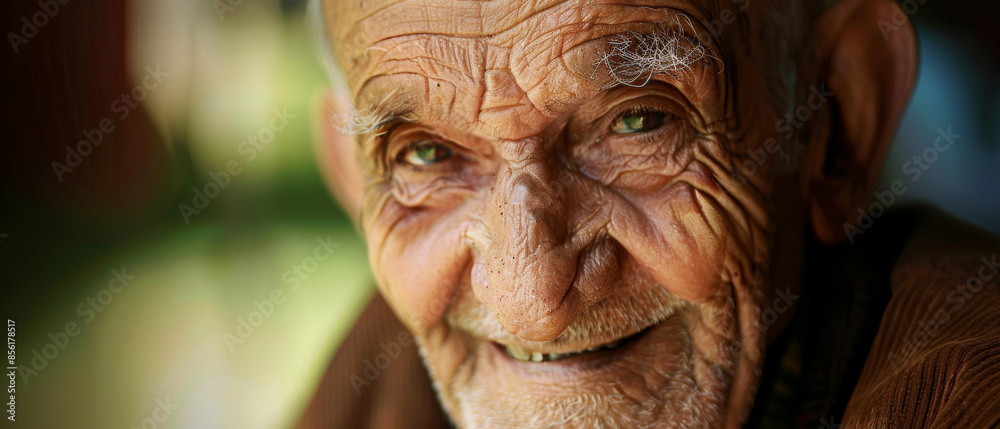 A close-up portrait of an elderly man, radiating warmth and wisdom through deep-set eyes and heartfelt smile. A close-up portrait of an elderly man, radiating warmth and wisdom through deep-set eyes and heartfelt smile.