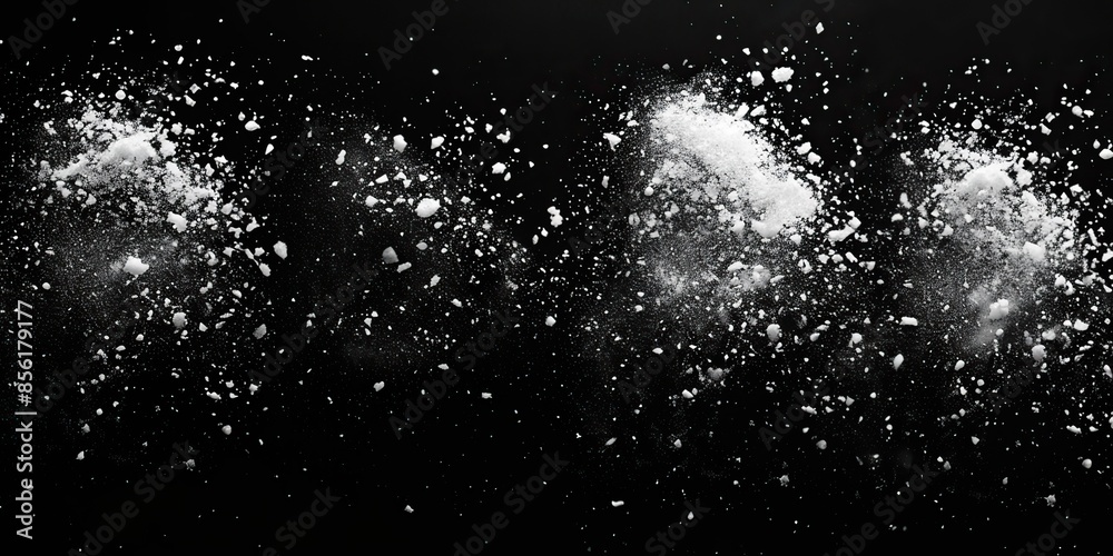 Obraz premium grey grainy texture with distressed white overlay snow effects pack textured with grain noise particles rusted black background modern illustration eps.image illustration