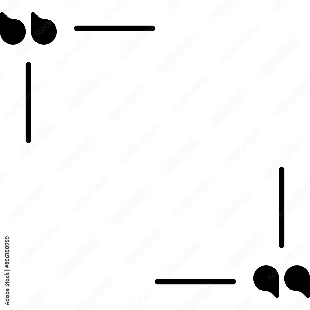 Quote Box Frame. Texting Quote Box. Quote Symbol and Mark Quote. Comment, Text Box. Vector Icon Quote Box Frame. Texting Quote Box. Quote Symbol and Mark Quote. Comment, Text Box. Vector Icon