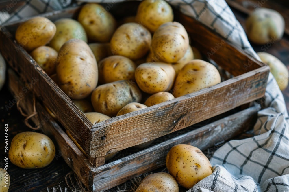 Rustic Farm-to-Table Restaurant Emphasizing Fresh, Locally Sourced Potatoes for Modern Dishes Rustic Farm-to-Table Restaurant Emphasizing Fresh, Locally Sourced Potatoes for Modern Dishes