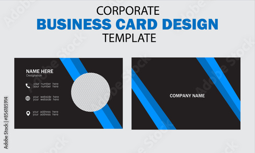 Creative modern minimal name card and business card template design  