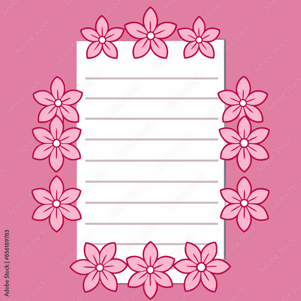 Pink Frame Card Design Vector Illustration Pink Frame Card Design Vector Illustration