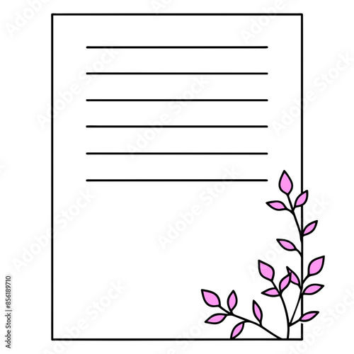 Beautiful design card frame letter vector illustration