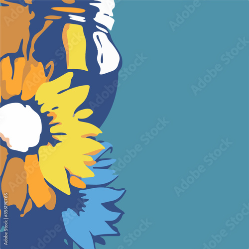 A vibrant collection of abstract floral illustrations, featuring bold colors and dynamic designs. Perfect for creative projects, home decor, and modern art enthusiasts. Ideal for adding a splash of co