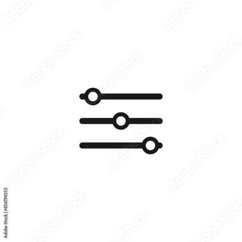 Equaliser icon. Setting icon