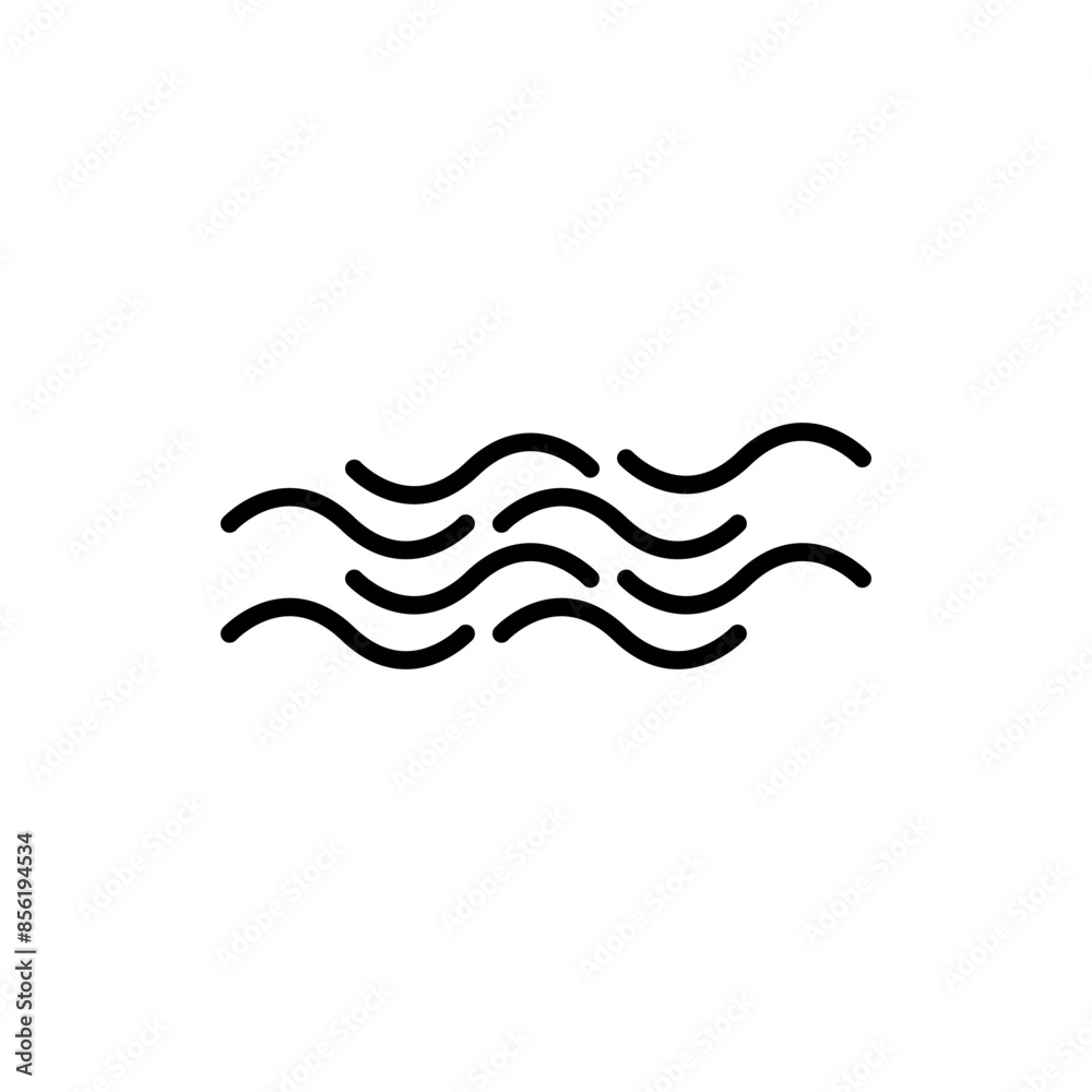 Water wave icon. Flow icon. Wave icon Water wave icon. Flow icon. Wave icon