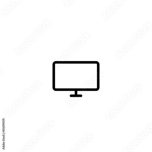 Computer monitor icon. Display icon. TV icon