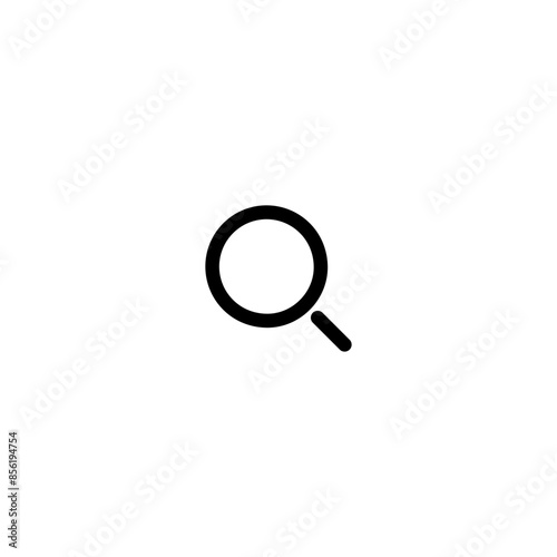 Search icon. Magnifier glass. Find icon. Research icon. Zoom icon.