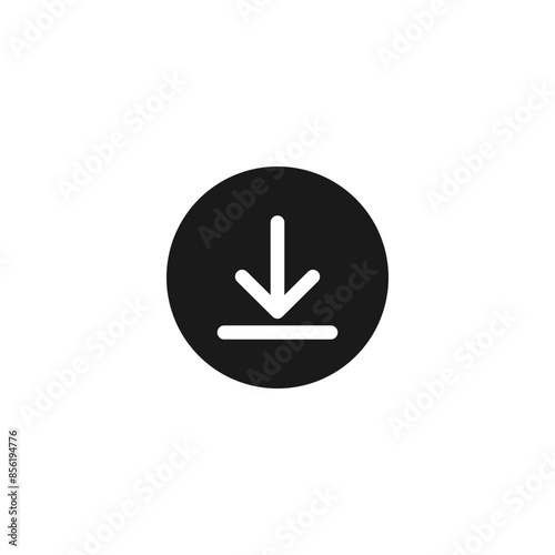 Download icon. Arrow sign icon