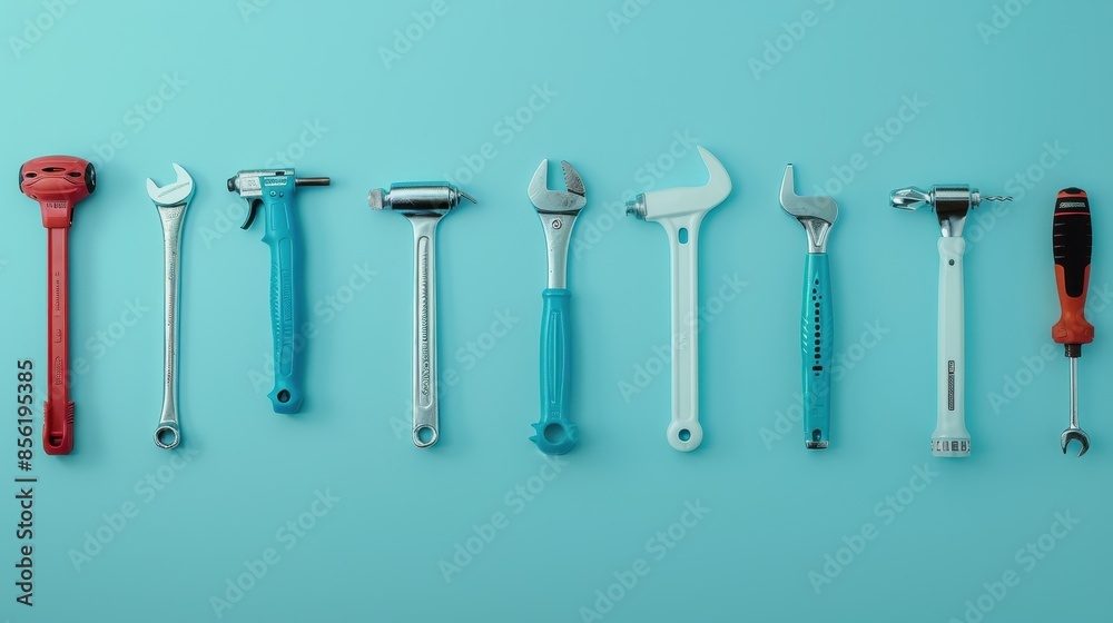 elegant navy blue maintenance tools and equipment minimalist style and white sophisticated silhouette minimalist look fun pose clean white background in clean studio lighting product photography 32k elegant navy blue maintenance tools and equipment minimalist style and white sophisticated silhouette minimalist look fun pose clean white background in clean studio lighting product photography 32k