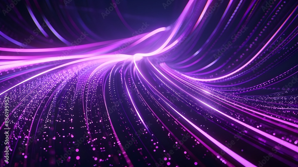 Neon Purple Light Tunnels Abstract background Neon Purple Light Tunnels Abstract background