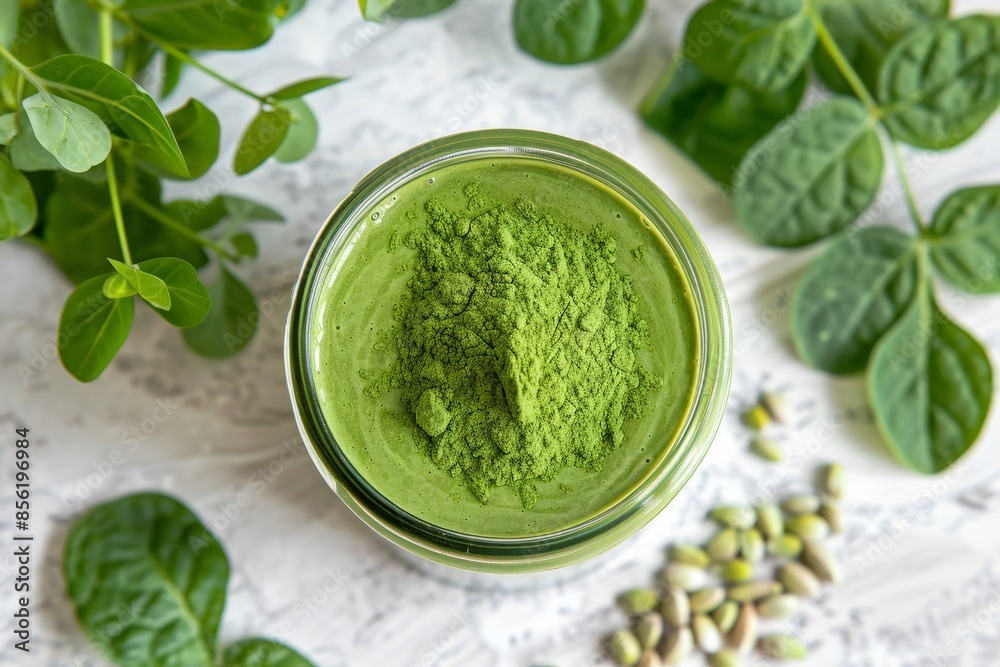 Green Smoothie with Matcha Powder Green Smoothie with Matcha Powder