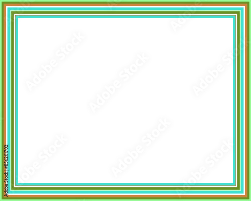 A retro striped frame border design element.