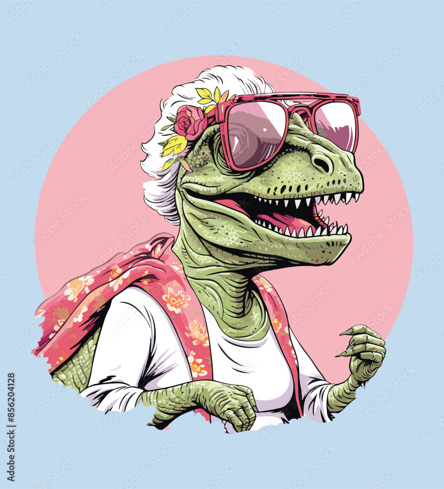 Obraz premium Vector dinosaur illustration 
