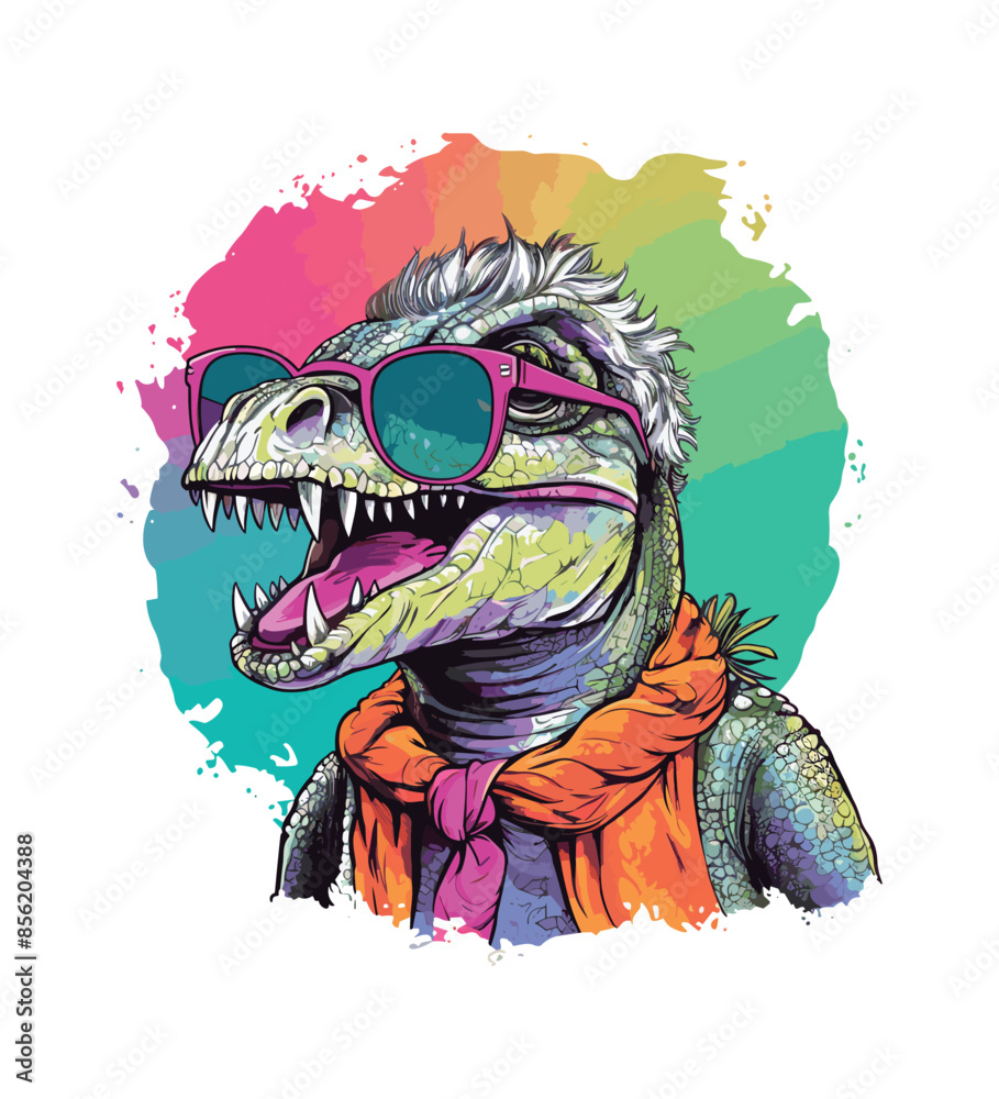 Fototapeta premium Vector dinosaur illustration 