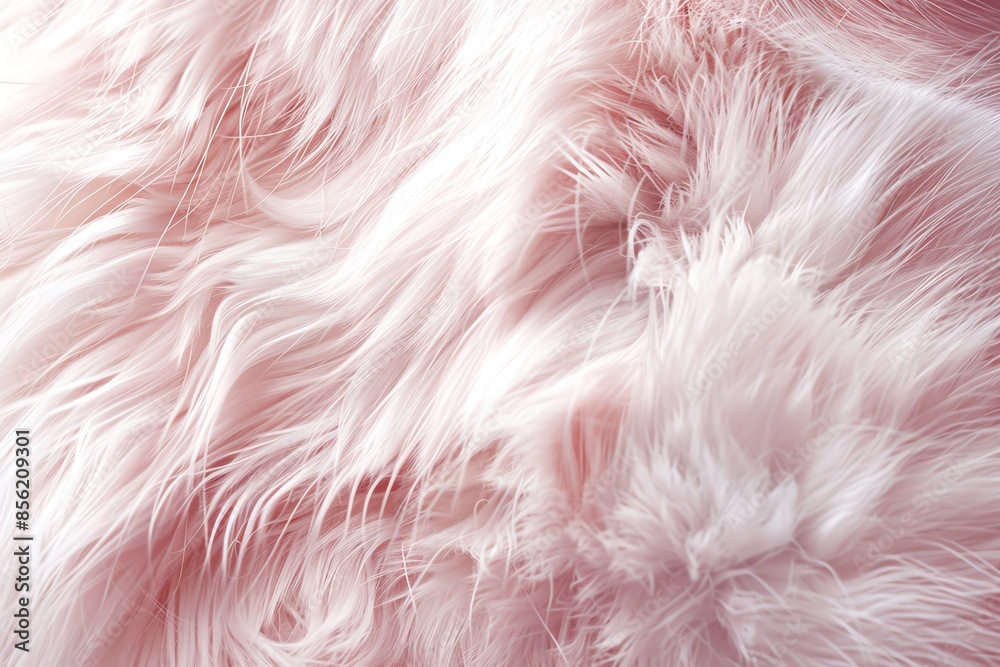 Soft, pink and white faux fur texture. Close-up of plush, fluffy material. Abstract background for design. Soft, pink and white faux fur texture. Close-up of plush, fluffy material. Abstract background for design.