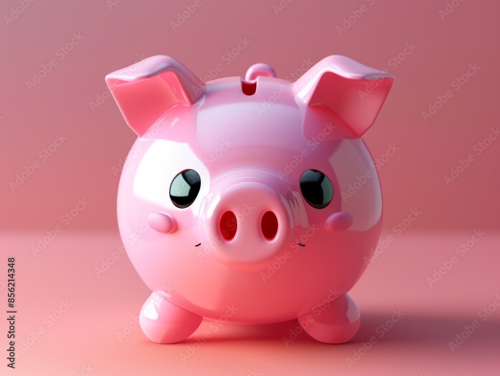 Adorable Pink Piggy Bank for Kids' Savings Generative AI Adorable Pink Piggy Bank for Kids' Savings Generative AI