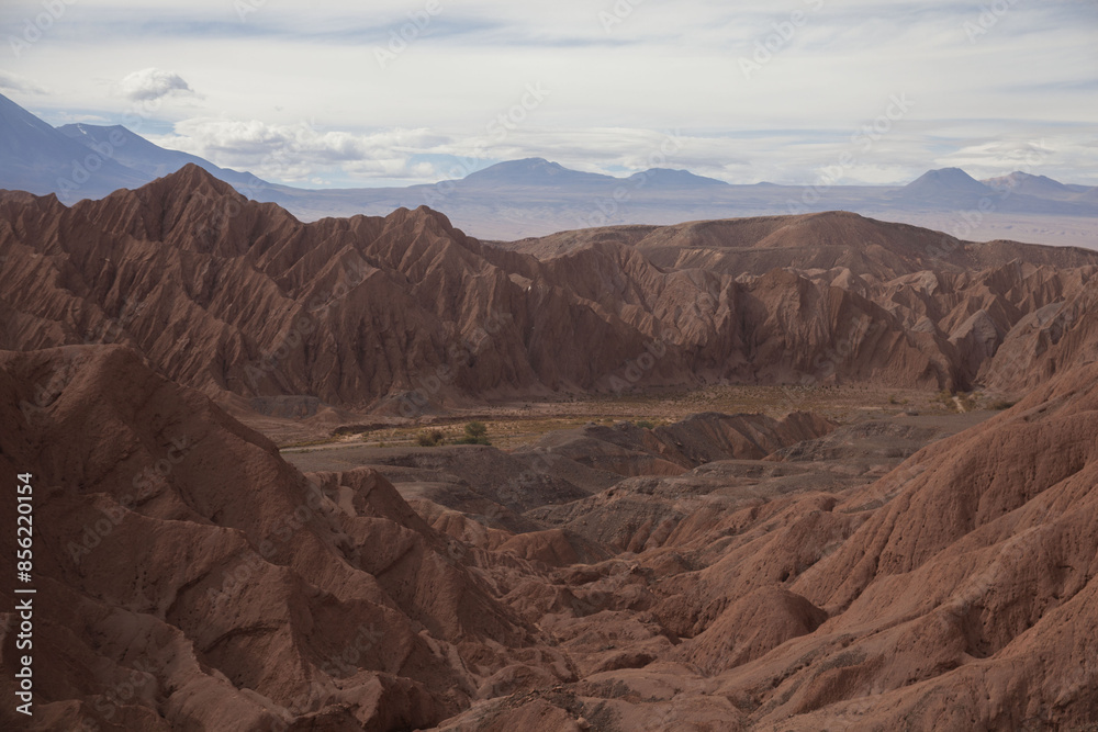 Fototapeta premium Valle de Catarpe y su Iglesia antigua en San Pedro de Atacama