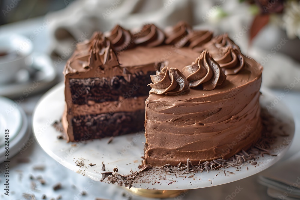 Beautiful and delicious chocolate cake Beautiful and delicious chocolate cake
