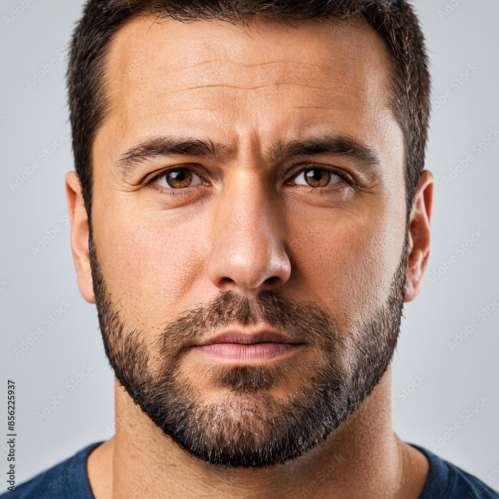 Obraz premium Man with beard looking at camera